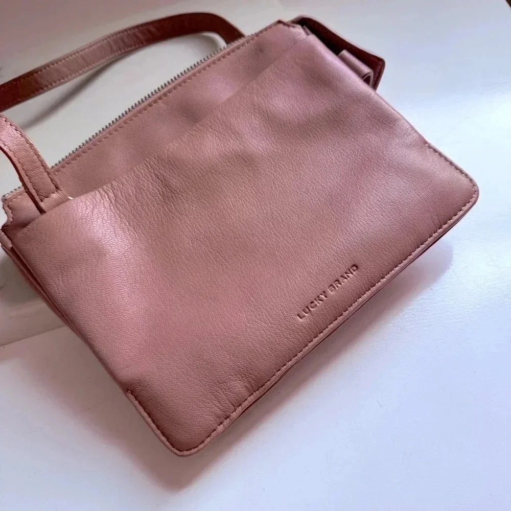 NWOT Lucky Brand Biro Leather Crossbody